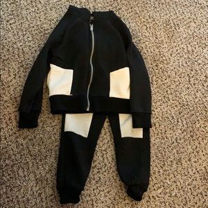 Light fleece jogging suit